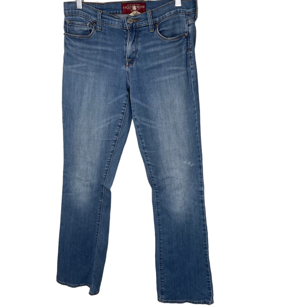 Lucky Brand Sofia Boot Cut Faded Light Wash Denim‎ Jeans in Size 8 Long